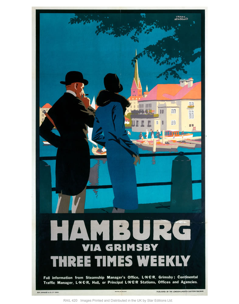 Hamburg via Grimsby 24" x 32" Matte Mounted Print