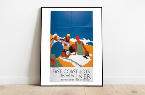 East Coast Joys No 2 Sun-Bathing - 11X14inch Premium Art Print