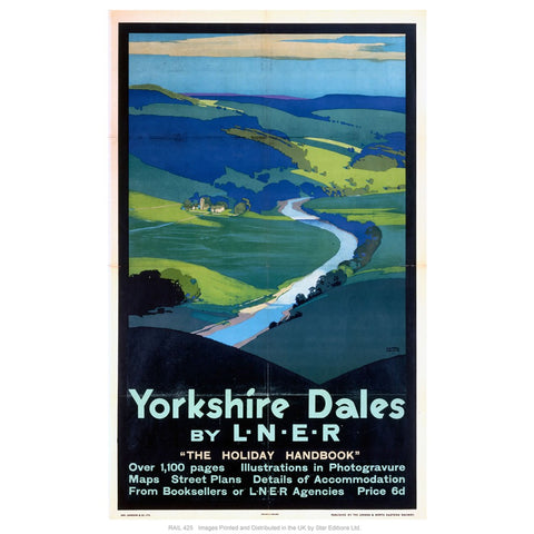 Yorkshire dales by liner 24" x 32" Matte Mounted Print