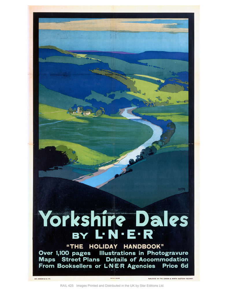 Yorkshire dales by liner 24" x 32" Matte Mounted Print