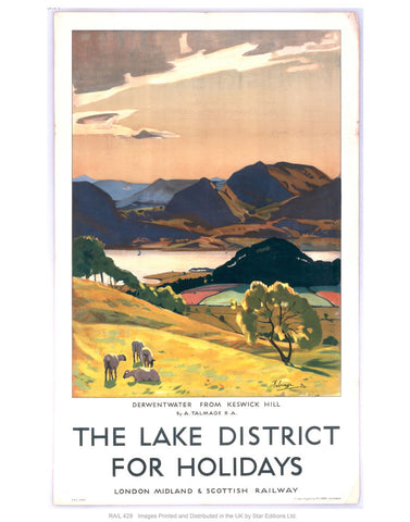 Lake district 24" x 32" Matte Mounted Print