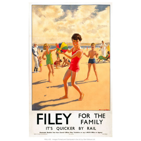 Filey for the family 24" x 32" Matte Mounted Print