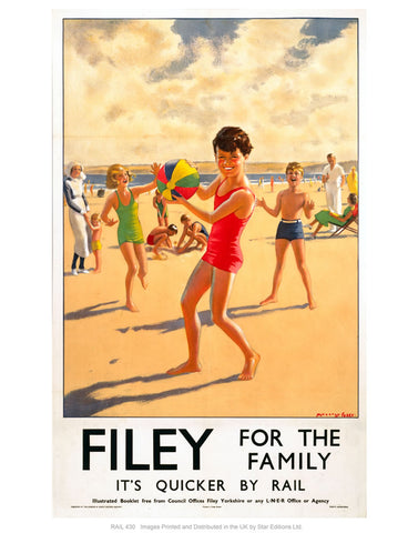 Filey for the family 24" x 32" Matte Mounted Print