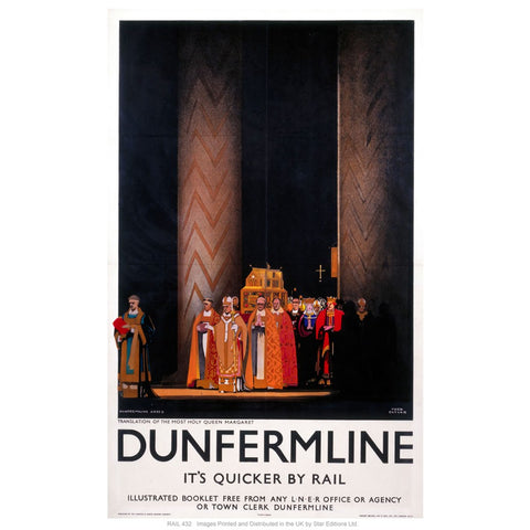 Dunfermline 24" x 32" Matte Mounted Print