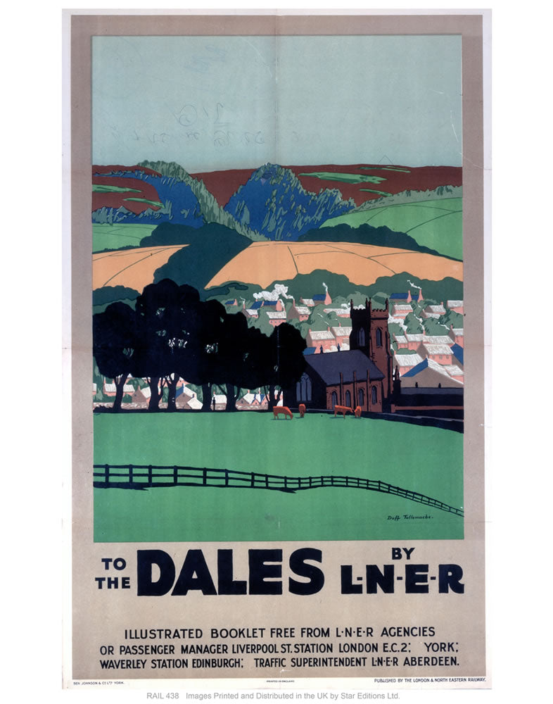 The dales by liner 24" x 32" Matte Mounted Print