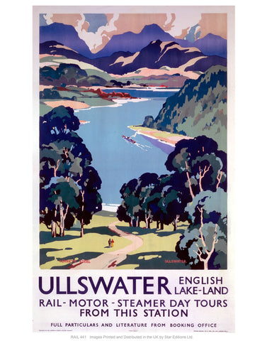 Ullswater lakes 24" x 32" Matte Mounted Print