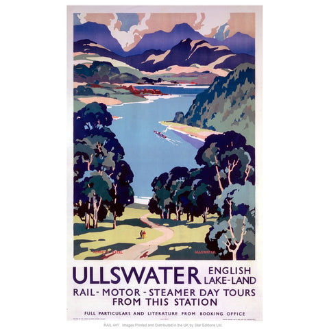 Ullswater lakes 24" x 32" Matte Mounted Print