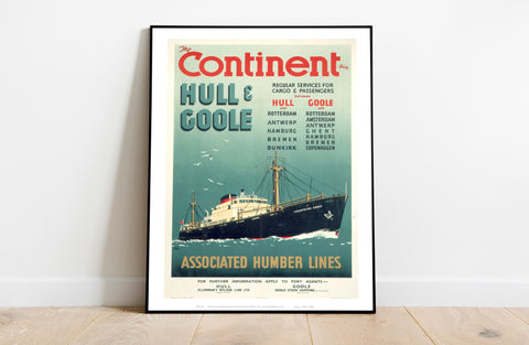 The Continent Via Hull And Goole - 11X14inch Premium Art Print