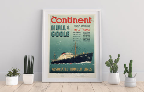 The Continent Via Hull And Goole - 11X14inch Premium Art Print