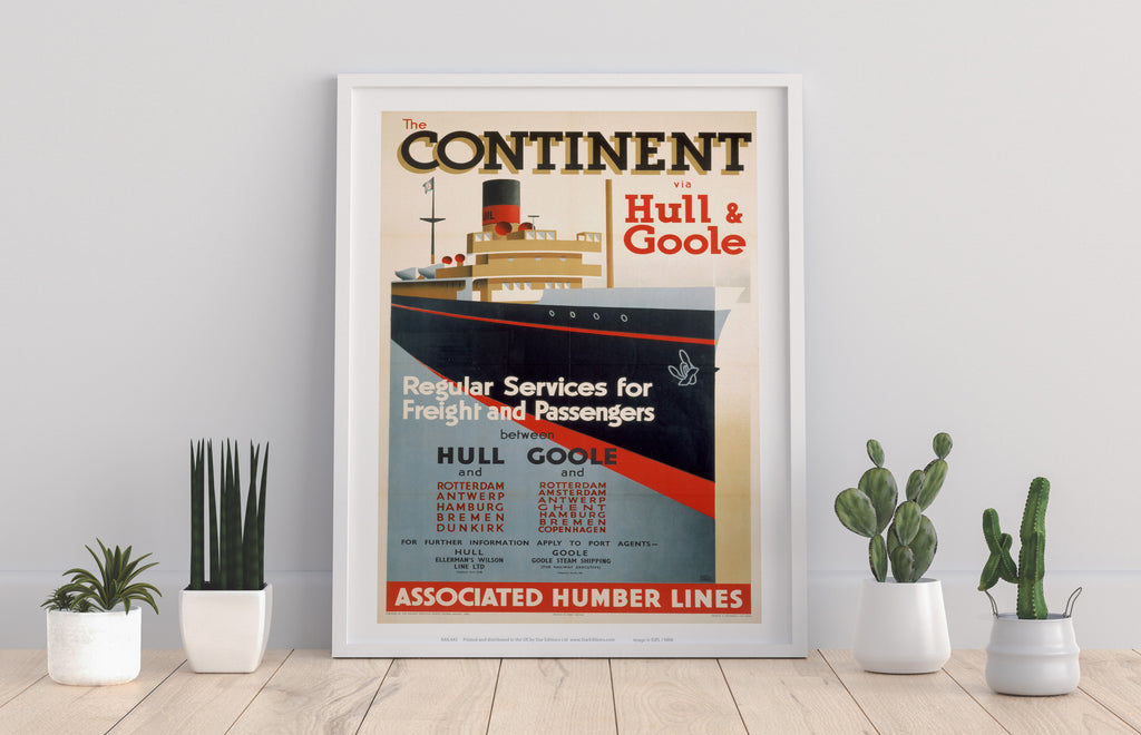 The Continent Via Hull And Goole - 11X14inch Premium Art Print