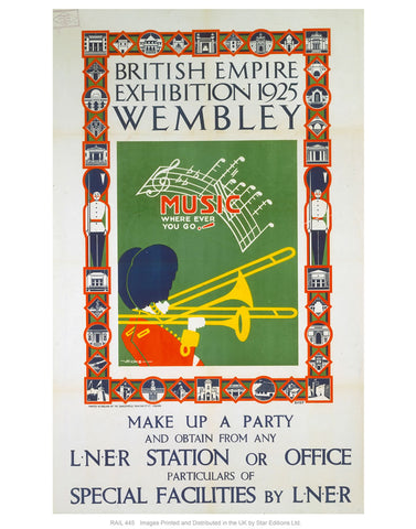 British empire exhibition 24" x 32" Matte Mounted Print
