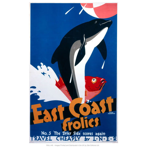 East coast frolics 24" x 32" Matte Mounted Print