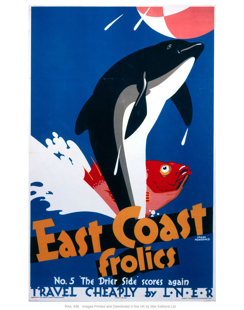 East coast frolics 24" x 32" Matte Mounted Print