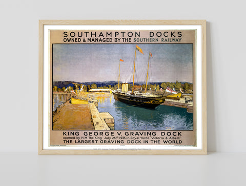 Southampton Docks - 11X14inch Premium Art Print