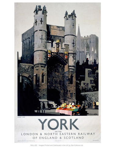 York 24" x 32" Matte Mounted Print