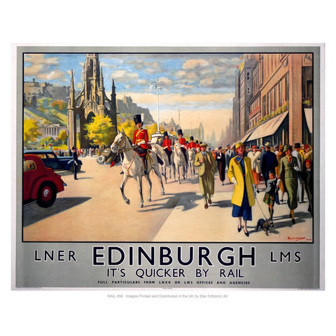 Liner Edinburgh 24" x 32" Matte Mounted Print