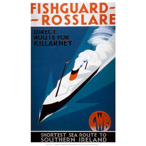 Fishguard Roeselare 24" x 32" Matte Mounted Print