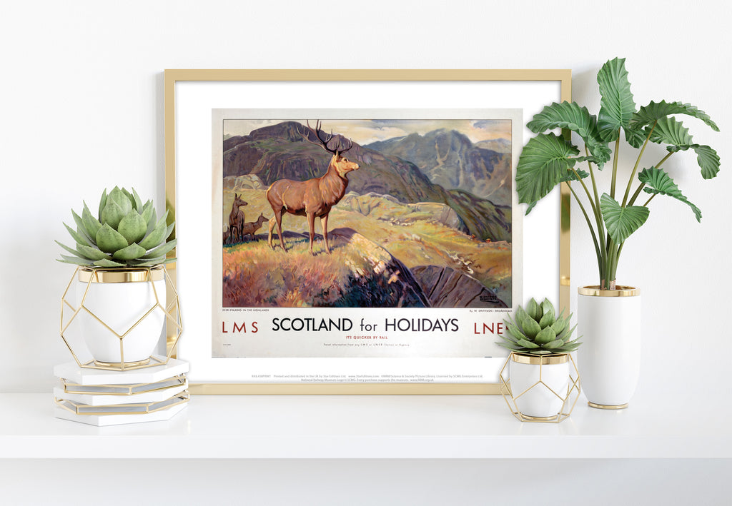 Scotland For Holidays - 11X14inch Premium Art Print