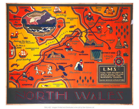 North Wales LMS 24" x 32" Matte Mounted Print