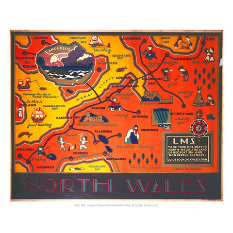 North Wales LMS 24" x 32" Matte Mounted Print