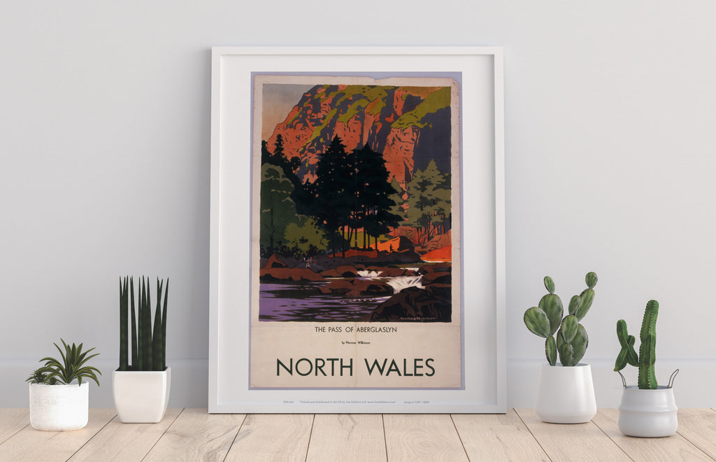 North Wales, The Pass Of Aberglaslyn - Premium Art Print
