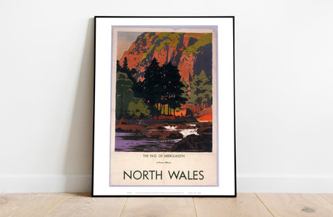 North Wales, The Pass Of Aberglaslyn - Premium Art Print