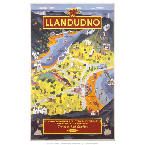 Llandudno for information 24" x 32" Matte Mounted Print