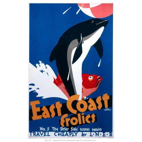 East coast frolics 4 24" x 32" Matte Mounted Print