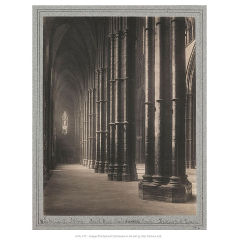 West minster Abbey 24" x 32" Matte Mounted Print