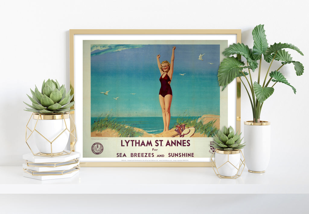 Lytham St Annes For Sunshine - 11X14inch Premium Art Print