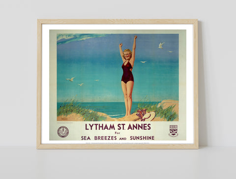 Lytham St Annes For Sunshine - 11X14inch Premium Art Print