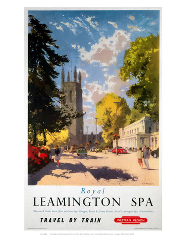 Royal Lemmington Spa - Travel By train Western Region Poster 24" x 32" Matte Mounted Print