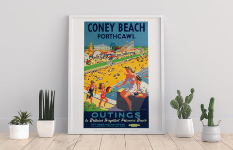 Outings To Britain's Brightest Pleasure Beach Art Print