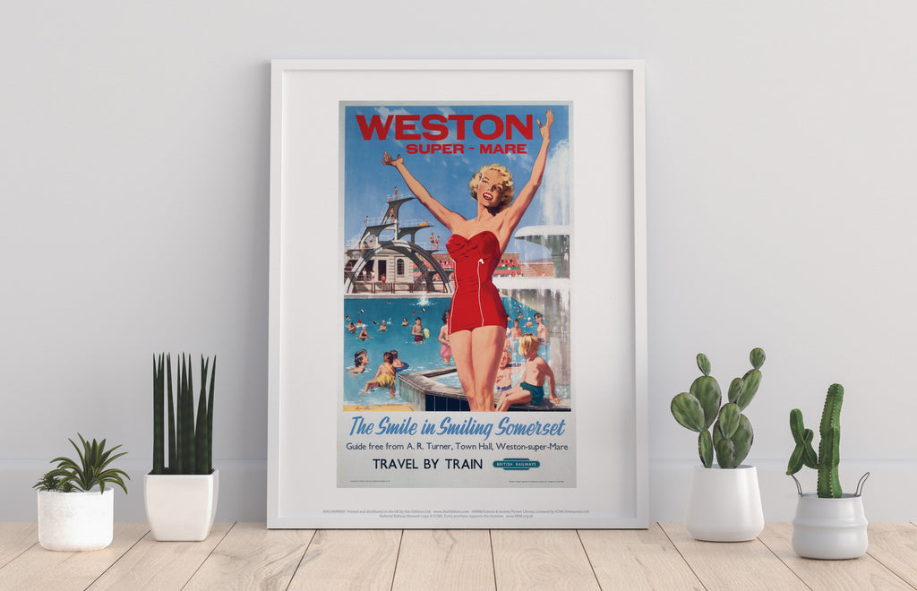 Weston-Super-Mare - The Smile In Smiling Somerset Art Print