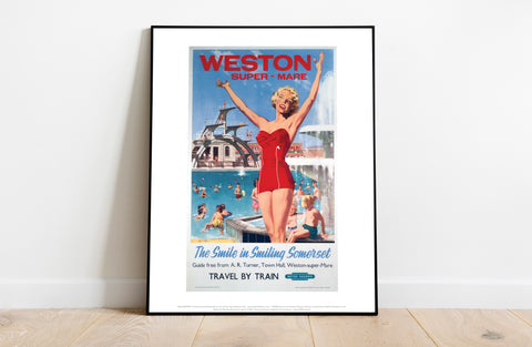 Weston-Super-Mare - The Smile In Smiling Somerset Art Print