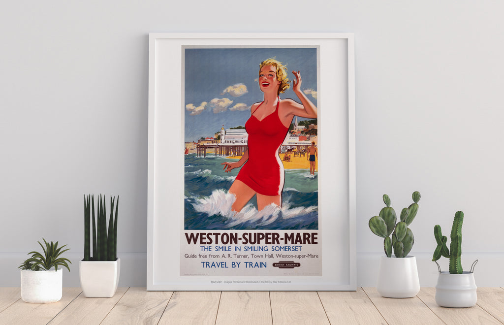 Weston-Super-Mare - The Smile In Smiling Somerset Art Print