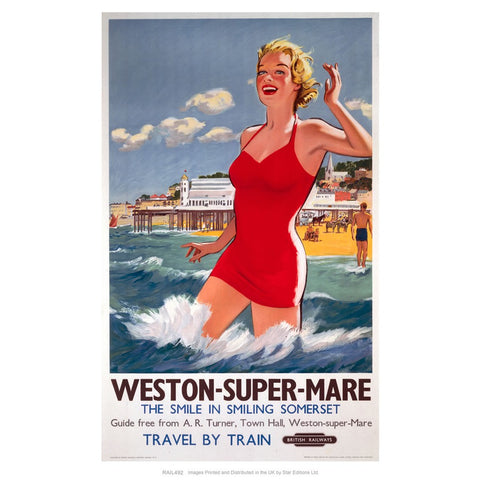 Weston-super-Mare - The smile in smiling Somerset - Girl in Red