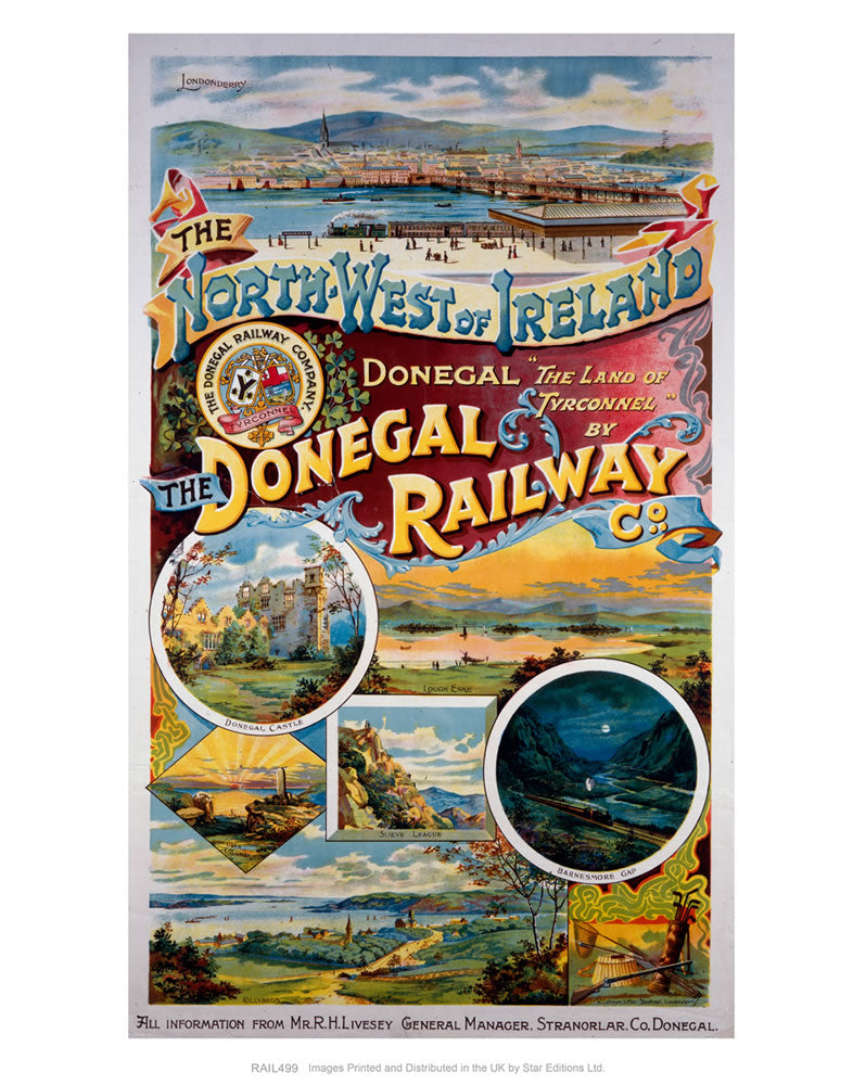 The Donegal Railway - North West of Ireland 24" x 32" Matte Mounted Print