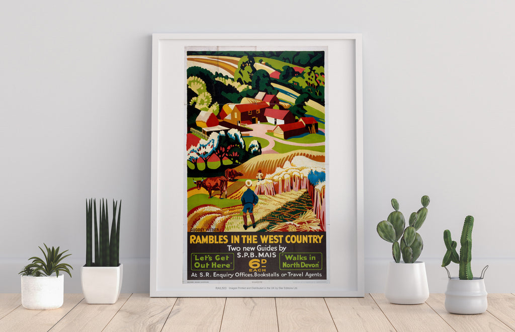Rambles In The West Country - 11X14inch Premium Art Print