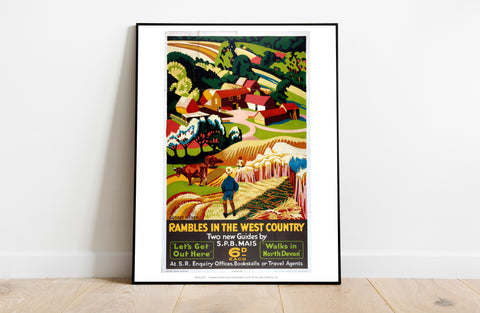 Rambles In The West Country - 11X14inch Premium Art Print