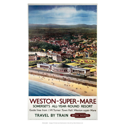 Weston-super-Mare - Somerset's all-year-round resort 24" x 32" Matte Mounted Print