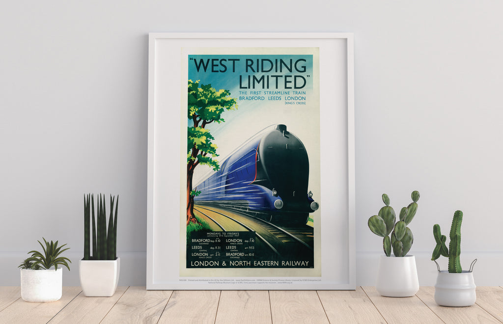 West Riding Limited - Steamline Train - Art Print
