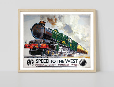 Speed To The West - Cornwall, Devon, Wales Art Print