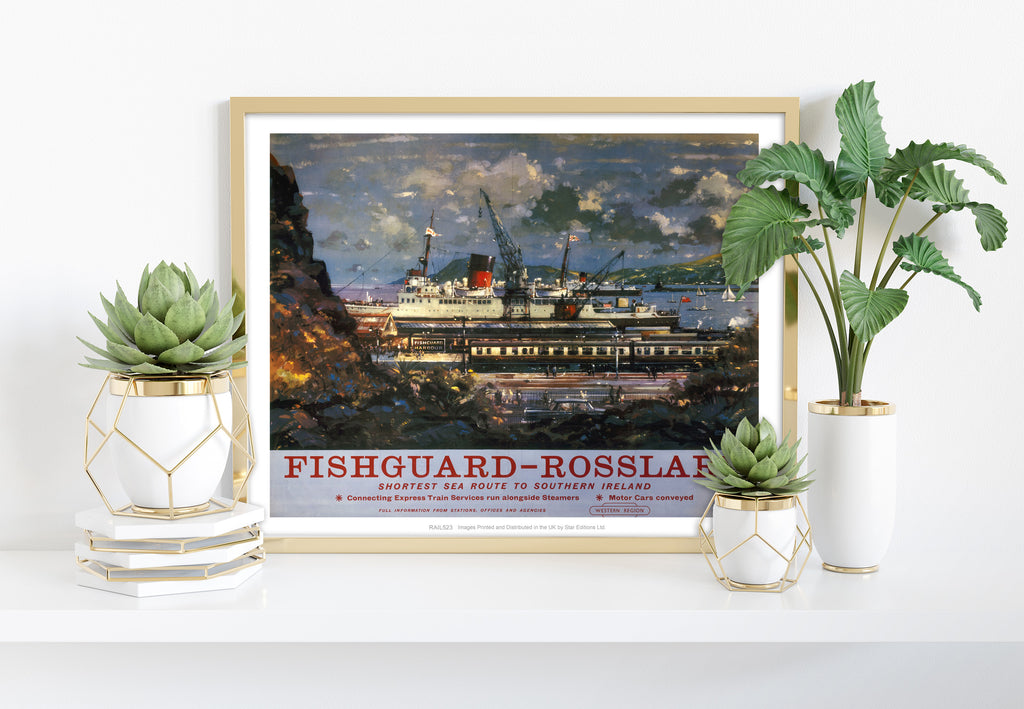 Fishguard - Rosslare - Southern Ireland - Premium Art Print