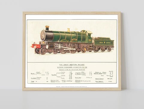 Express Passenger Locomotive-Great Western Railway Art Print