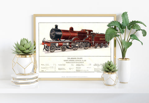 Express Passenger Locomotive - Midland Railway Art Print