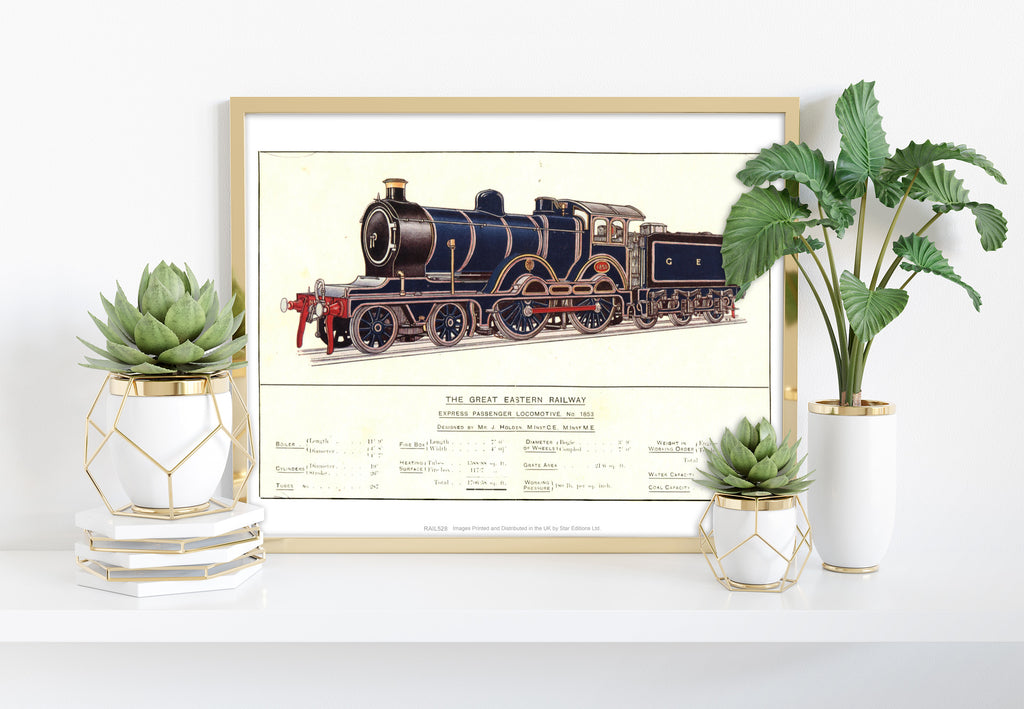 Express Passenger Locomotive-Great Eastern Railway Art Print