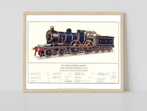 Express Passenger Locomotive-Great Eastern Railway Art Print