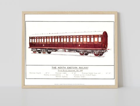 Third Class Carriage - North Eastern Railway Art Print