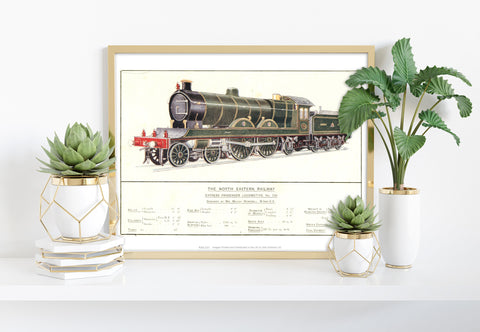 Express Passenger Locomotive-North Eastern Railway Art Print